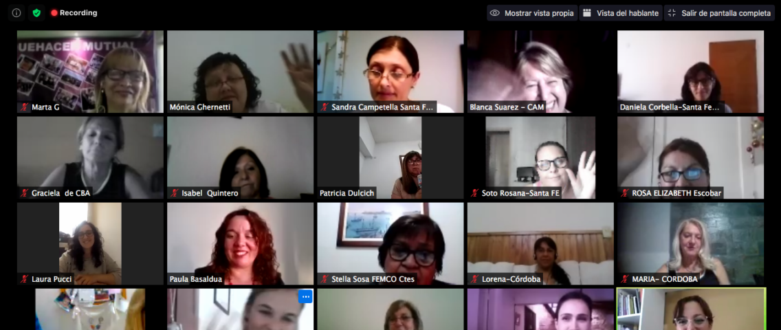 Mujeres mutualistas realizaron propuestas para trabajar en conjunto con la coordinación de género del Ministerio de Desarrollo Productivo