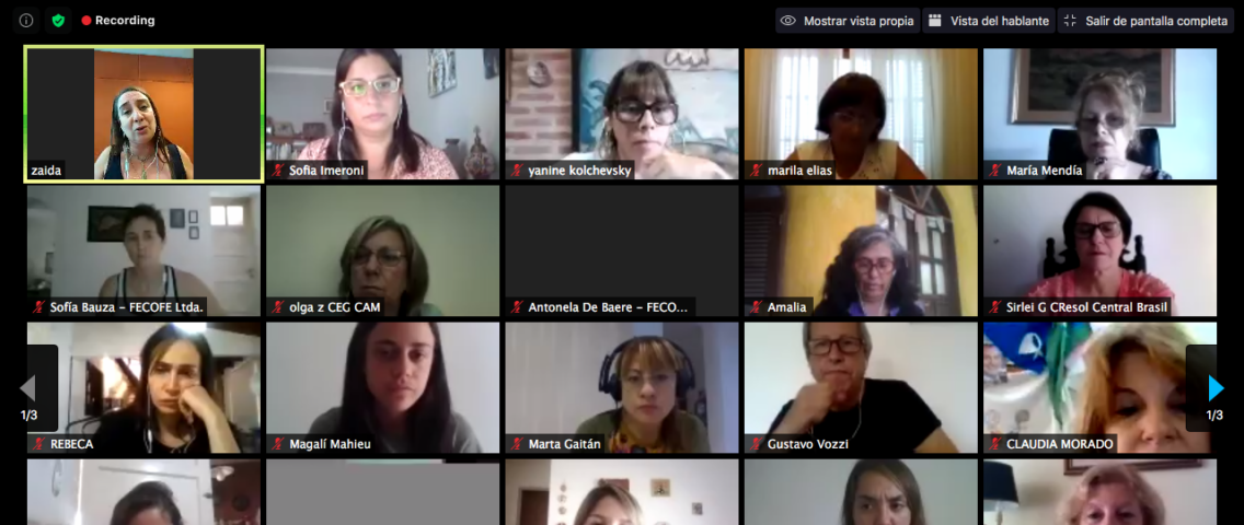 Mujeres mutualistas presentes en el Encuentro por el Día Internacional de la Mujer Trabajadora organizado por INAES