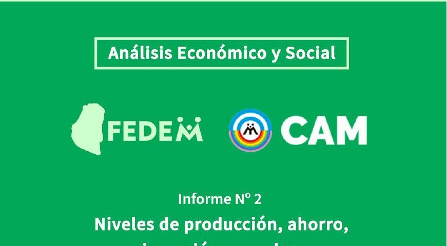 La CAM y FEDEM presentaron el segundo informe de coyuntura Social y Económica para el sector mutual