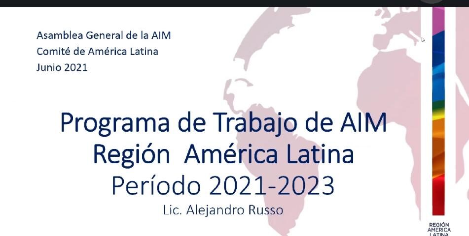 42º  ASAMBLEA GENERAL DE  AIM  ÁMBITO INTERNACIONAL PARA PROBLEMÁTICA GLOBALES