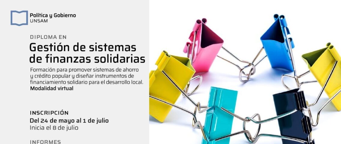 CAM OFRECE 30 % DE DESCUENTO PARA DIPLOMATURA EN GESTIÓN DE SISTEMAS DE FINANZAS SOLIDARIAS