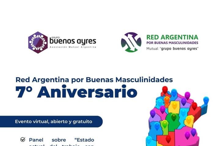 La Red Argentina por Buenas Masculinidades celebra 7 años y reconocerá a referentes del mutualismo y cooperativismo por su compromiso con la equidad